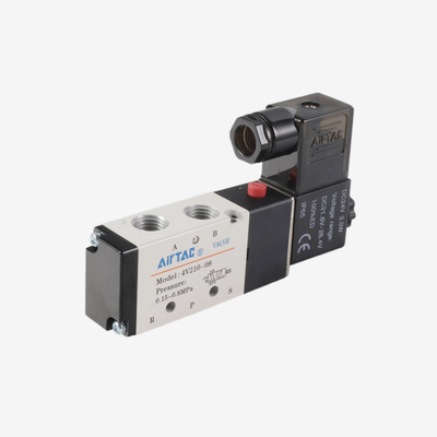 एयरटैक AC220V DC24V सोलनॉइड कॉइल 4V सीरीज न्यूमेटिक सोलनॉइड वाल्व के लिए अलग रिप्लेसमेंट कॉइल F क्लास इंसुलेशन डीन कनेक्टर वाइड वोल्टेज टॉलरेंस
