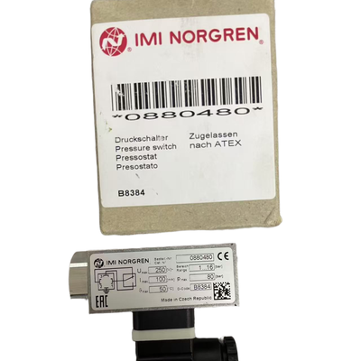 विस्फोट प्रूफ NORGREN 0880480 दबाव स्विच G1/4 थ्रेड 1 से 16bar खतरनाक स्थान के लिए दबाव नियंत्रण स्विच