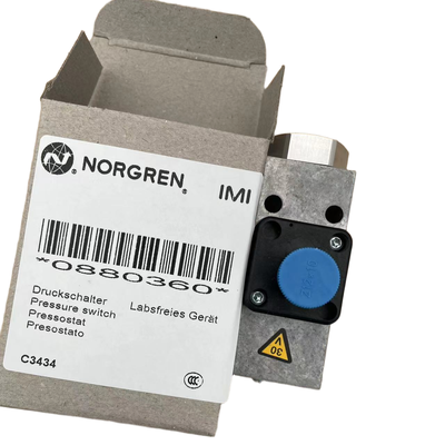 NORGREN 0880360 दबाव स्विच G1/4 थ्रेड ऑटोमेशन सिस्टम के लिए वायवीय दबाव का पता लगाने स्विच