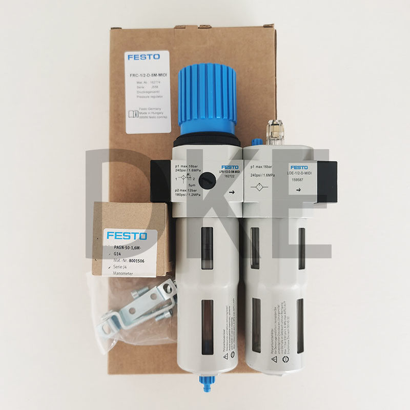 Festo Frc-D-5m-Midi-A एयर फिल्टर नियामक 5μM स्वचालित