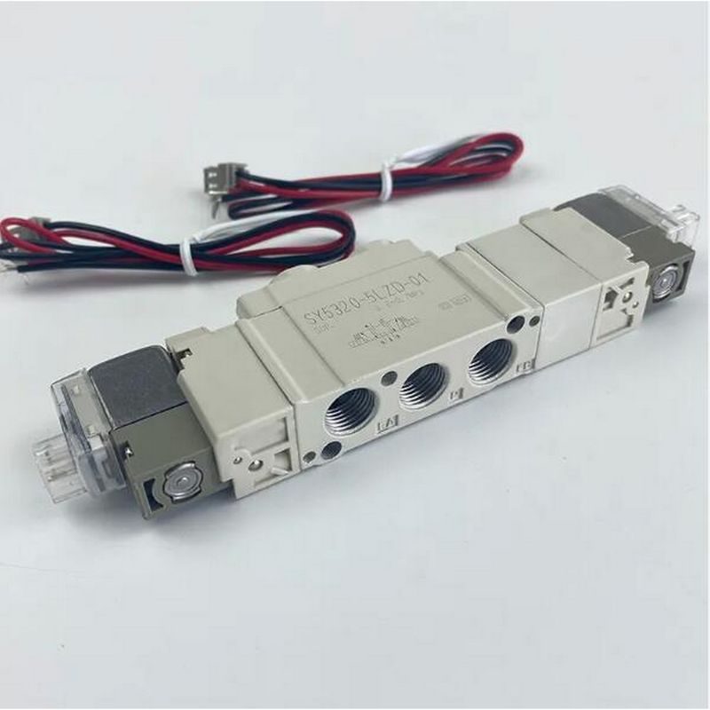 SMC SY5420-5LZD-01 सोलेनोइड वाल्व पोर्ट आकार 1/8 3 स्थिति निकास केंद्र DC24V