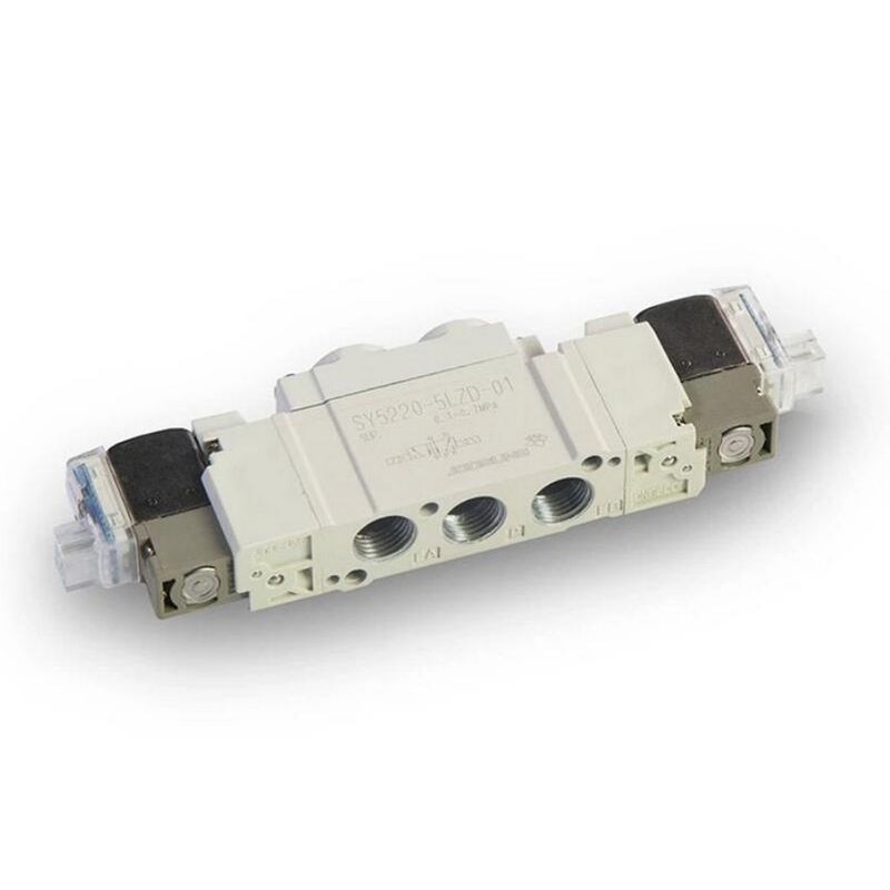 SMC SY5120-5LZD-C8 2 स्थिति एकल एक स्पर्श फिटिंग ø8 Pneumatic Solenoid Valve DC24V
