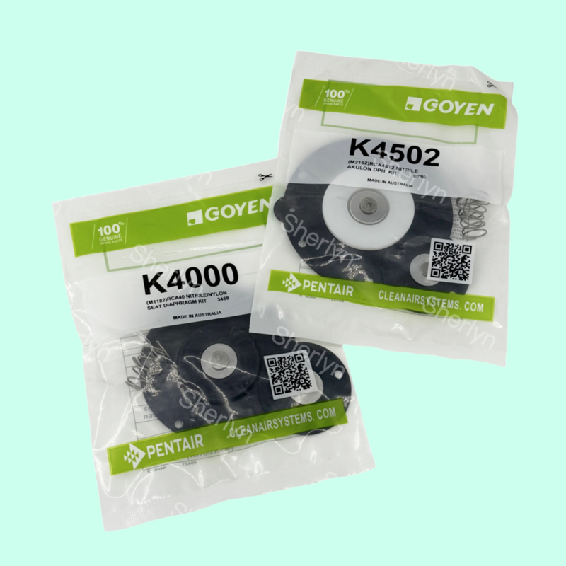 K4000 M1182 Nylon Seal Diaphragm Repair Kit For Goyen CA40DD/RCA40DD Pulse Valve  Nitrile Rubber Nylon Tray