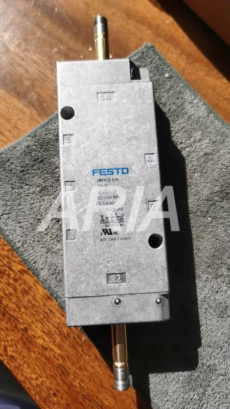 Festo JMFH-5-1/4 10410 सोलेनोइड वाल्व, 5/2, सोलेनोइड अलग से बेचा, 1100L/मिनट, 1.5-8 बार, G 1/4