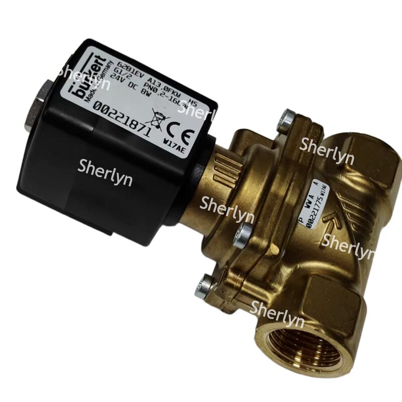 Burkert 00322514 G3/8 6281 प्रकार विद्युत चुम्बकीय वाल्व दो-स्थिति दो-तरफ़ा DC24V पानी वाल्व