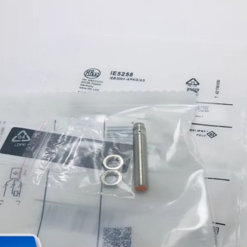 IFM इफेक्टर IE5287 इंडक्टिव प्रोक्सिमिटी सेंसर, सिलेंडर, 2 मिमी, डीसी, पीएनपी-एनओ, एम 8 3-पिन, शील्ड