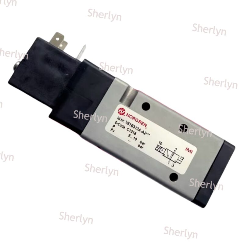 NORGREN V61B313A-A212J पायलट संचालित सोलेनोइड वाल्व दो स्थिति तीन तरह से कोई एकल इलेक्ट्रॉनिक नियंत्रण नहीं