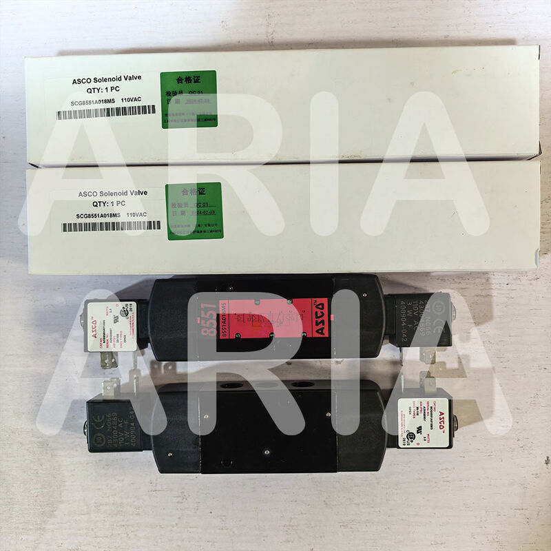 ASCO SC8551A018MS SC8551A017MS 24DC AC110V 4-वे एल्यूमीनियम 1/4 इन सोलेनोइड वाल्व नामुर माउंट