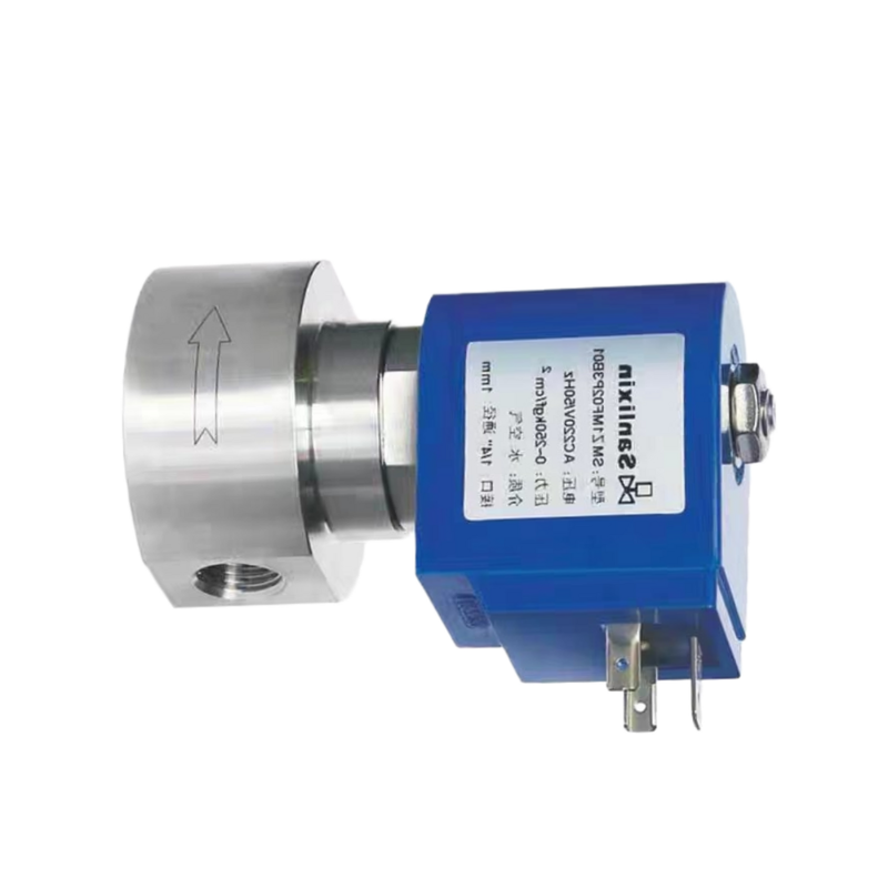 H4S005B01-DC-24 PEEK सील सामग्री 1/8''पोर्ट आकार 24VDC 2 वे NC छिद्र आकार 0.5 मिमी उच्च दबाव सोलनॉइड वाल्व