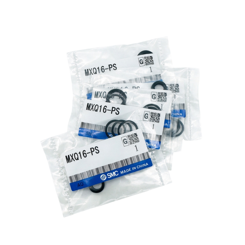SMC MXQ20‑PS Pneumatic Actuator Seal Repair Kit Wear Resistant NBR Sealing Assembly For MXQ 20Mm Bore Compact Linear Slide Table Industrial Automation Pneumatic System Service
