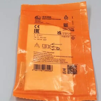 IE5298 प्रेरक सेंसर Ifm इलेक्ट्रॉनिक प्रेरक थ्रेडेड बैरल निकटता सेंसर