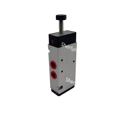 2600L/मिनट G3/8 5/2 सिंगल सोलेनॉइड पायलट वाल्व NORGREN V62C513A-A213J 2W लो पावर एल्युमीनियम पुश ओनली मैनुअल ओवरराइड